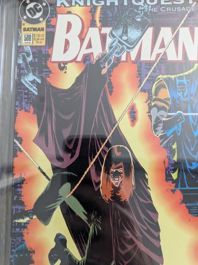 Batman Issue 508 + 509 Cgc 9.8 Graded Comic Books Azrael Knightfall Knightquest Marvel DC