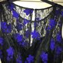 Size 12 black and blue dress Image 2