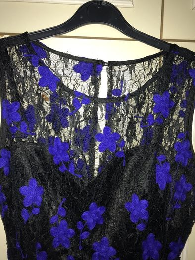 Size 12 black and blue dress