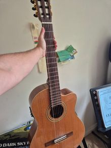 Semi Acoustic Guitar La Mancha Rubi C-CWE Electro Cutaway Classical Guitar