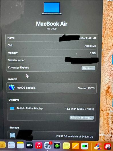 MacBook Air M1 13.3 with Magic Mouse boxed