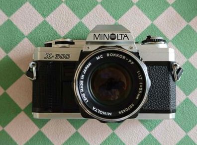 Minolta X-300 + Lens Minolta MC Rokkor 55mm f/1.7 - Serviced & Ready to Use SLR Film Camera