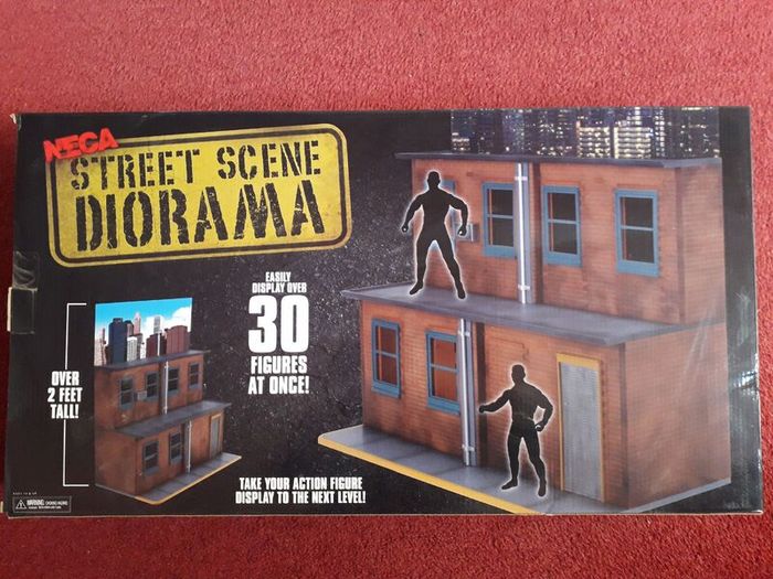 NECA Street Scene Action Figure Display Diorama New & Sealed