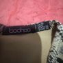 Boohoo snake skin mini dress long sleeves size UK8/10 Postage included Image 6