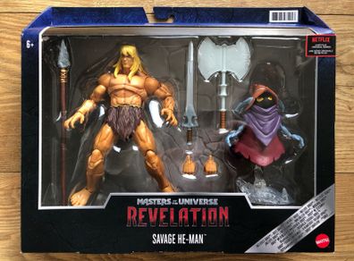 Mattel MOTU: Savage He-Man & Orko (Deluxe)