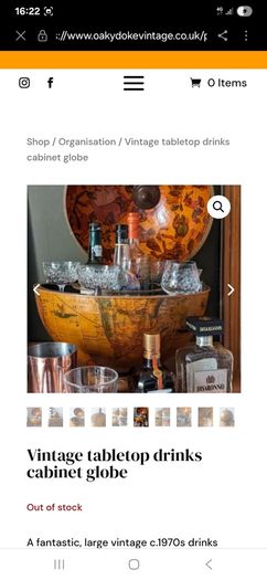 Vintage Style Drink Cabinet Bar