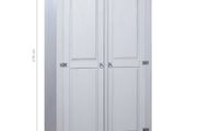 Wardrobe Mexican Pine Corona Range 2 Doors Grey
