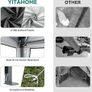 3x3Meter Instant Heavy Duty Pop Up Gazebo, Folding Garden Camping Party Tent Canopy Marquee with Roller Bag Image 4