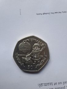 gibraltar 1994 xmas 50p.coin