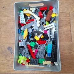 Mixed load of building bricks