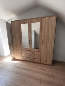 4 Door Mirrored Wardrobe