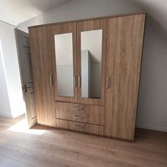 4 Door Mirrored Wardrobe
