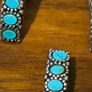 Silver  set with turquoise, Hallmarked Image 3