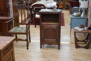 Antique French Oak Petite Cabinet