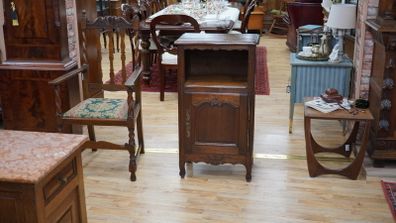 Antique French Oak Petite Cabinet