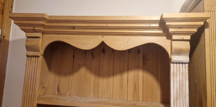 Solid Pine Bookcase - 198cm Tall