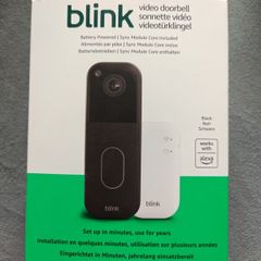 Blink doorbell and outdoor camera