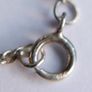 Vintage Sterling Silver  Rhinestone Curved Cross Necklace length 18" - 4,5g Image 9