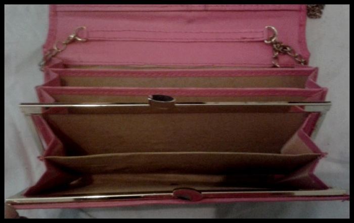 2 x "Pauls Boutique" Purse / Wallet /Clutch Bags both with Hidden Gold Chain Shoulder / Wrist Strap.