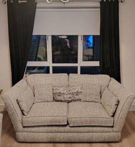 3 seater + 2 seater grey sofa suite