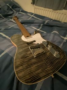 Aria pro ii telecaster charcoal burst