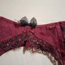 Hunkemoller burgundy suspender belt Image 5