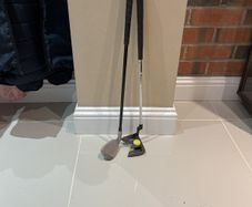 Kids right handed 9 iron and putter