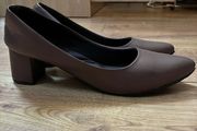 Brown Block Heels