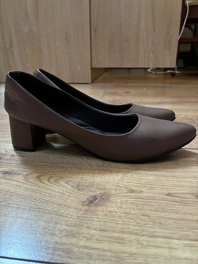 Brown Block Heels