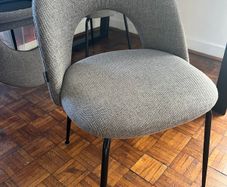 6 kove home fabric chairs (dining) 50e all together