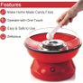 Cotton Candy Floss Maker| 500W Red Colour | Candy Floss Retro Style Machine| Non Stick Bowl for Birthdays Parties Celebrations| Quick and Simple to Use (FREE POSTAGE) Image 3