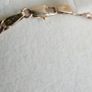 Vintage 9Ct GOLD  Green CZ Claddagh Bracelet L-7,4"   3,38g Image 5