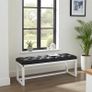 Upholstered benches on wooden frames 100x30cm Image 4