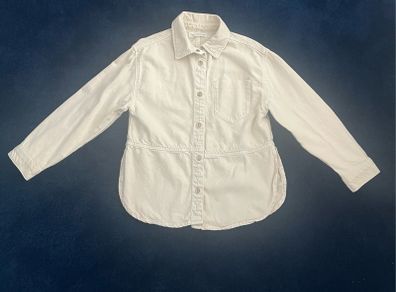 Zara Cream Shacket 100% cotton Age 11-12