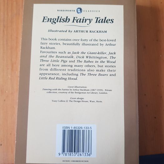 English Fairy Tales  Illustrated By Arthur Rackham Complete  And Unabridged. In Good Condition.