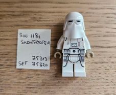 lego sw1181 snowtrooper, set 75313, 75320