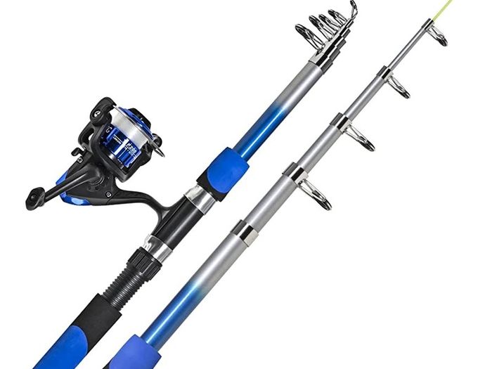 Fishing Rod Reel Set Telescopic Fishing Rod Reel Combo Kit with Fishing Rod Fishing Reel Fishing Lures Hooks Bag Necessary Fishing Accessories