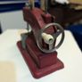Vintage 1950s Vulcan Minor Childs Toy Sewing Machine Maroon Enamel Image 4
