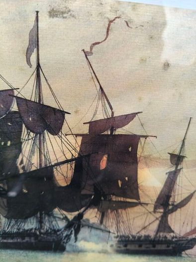 2 x Framed Ship prints