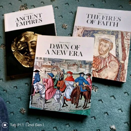 11 Volumes of 'Milestones of History's - Hardback