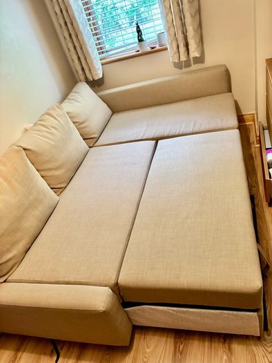 IKEA 3-Seater Sofa Bed with Storage Beige