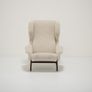 Vintage Sculptural Boucle Wingback Model 877 Armchairs by Gianfranco Frattini for Cassina, Italy, 1950s Image 2