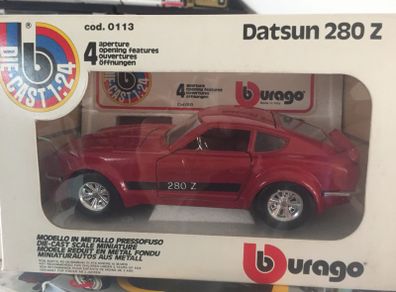 Datsun 280 Z Scale 1/24 Rare Red model Burago