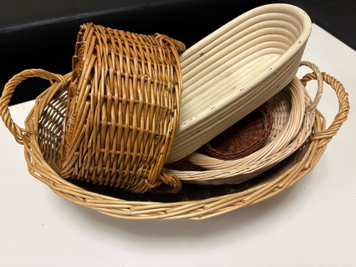 collection of various wicker baskets