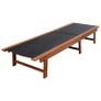 Sun Loungers 2 pcs with Table Solid Acacia Wood and Textilene Image 4