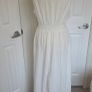 Shein White Boho Maxi Dress Crochet Waist Sleeveless Summer Beach M Image 3