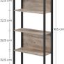 Bookcase, Kitchen Shelf, Standing Shelf with 5 Open Shelves Image 4