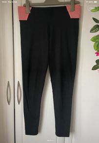 bottoms Victoria secret pink black yoga bottoms med
