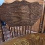 Vintage extendable dining table and 4 carved chairs Image 5