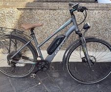 carrera electric bike no charger wheel flat
